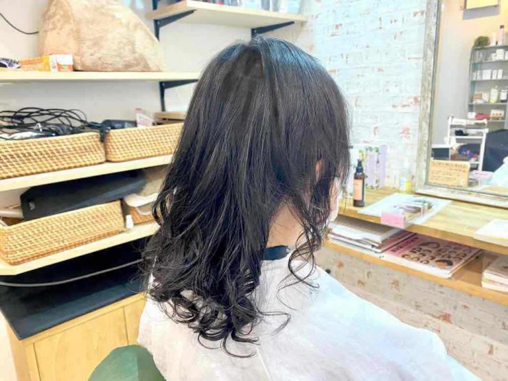 山口市/美容室/美容院/シューケット/伸びにくい/縮毛矯正/パーマ/カール/自然 山口市/美容室/美容院/シューケット/伸びにくい/縮毛矯正/パーマ/カール/自然